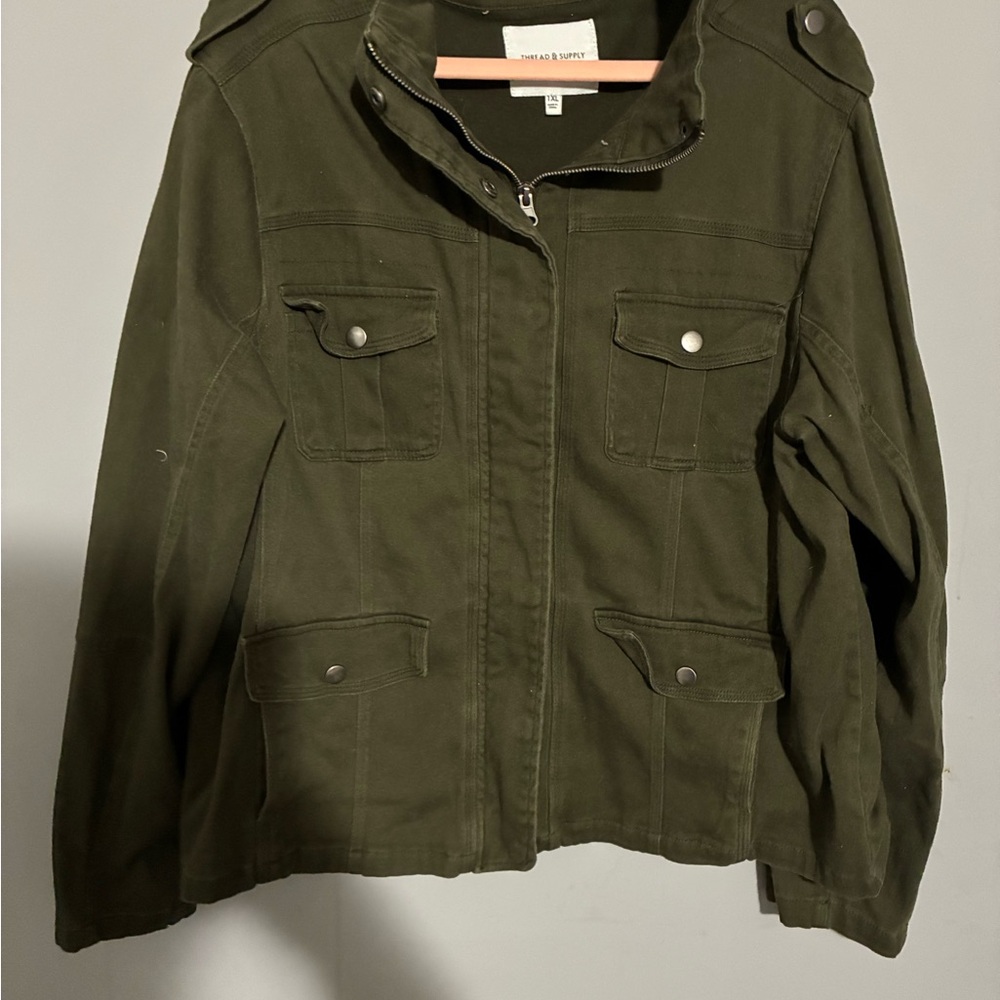 Thread & Supply Dark Green Jacket